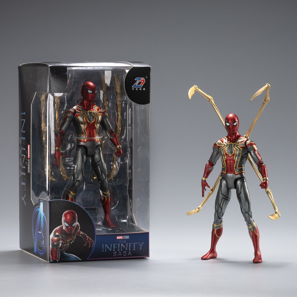 Iron Spider-Man Action Figure with Spider Arms – 7 Inch – model 191105, product view 1