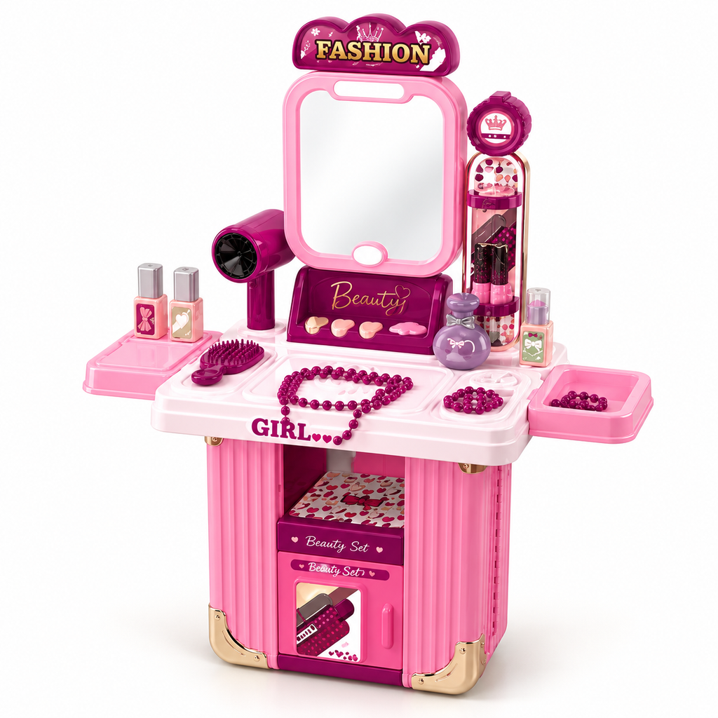 3-in-1 Beauty Salon Suitcase Playset