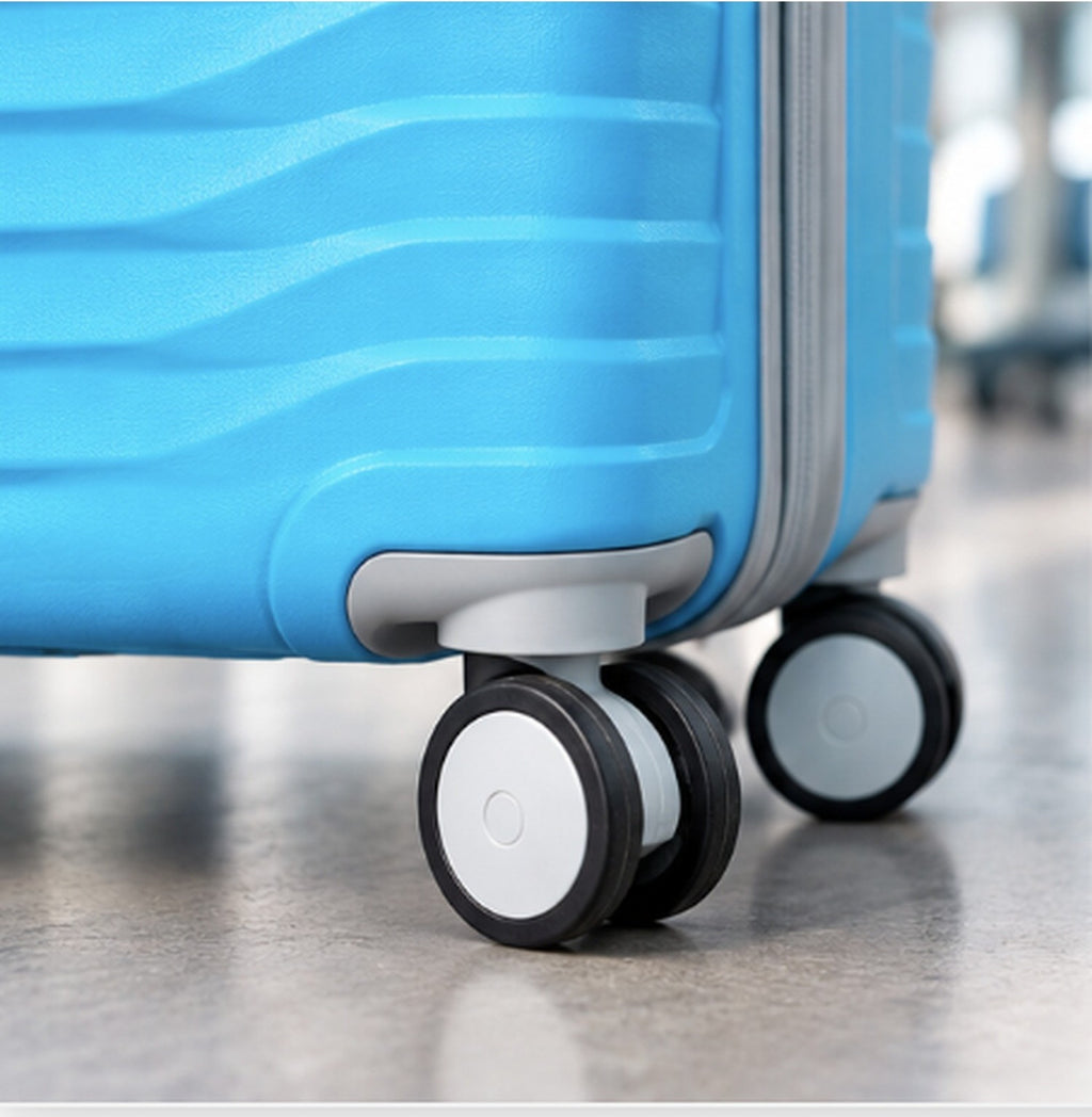 Hard Shell Trolley Suitcase, Cabin 21 inch, 4 Wheels (Blue) – view 5