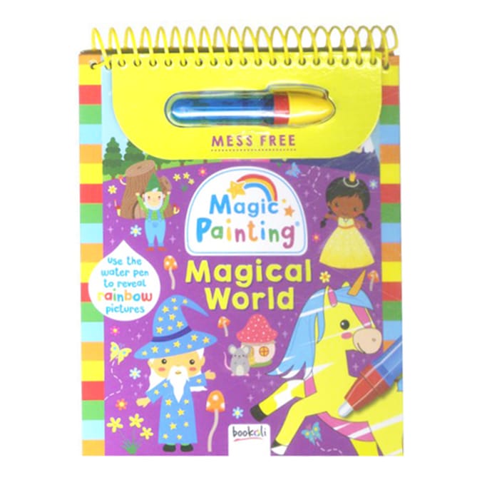 Bookoli Magic Painting Magical World mess-free water pen activity book