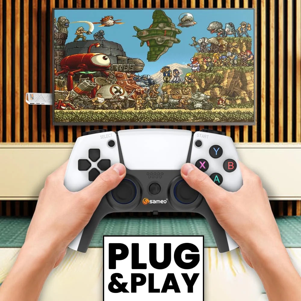 Sameo retro gaming promotional image