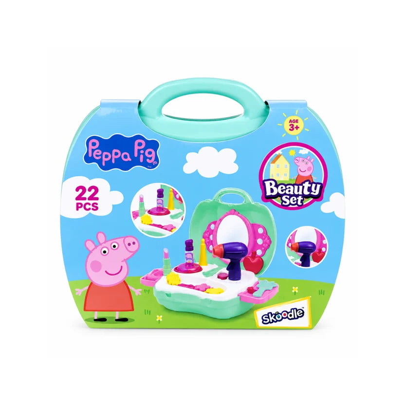 Skoodle Peppa Pig Beauty Set box front - 22 pieces, Age 3+