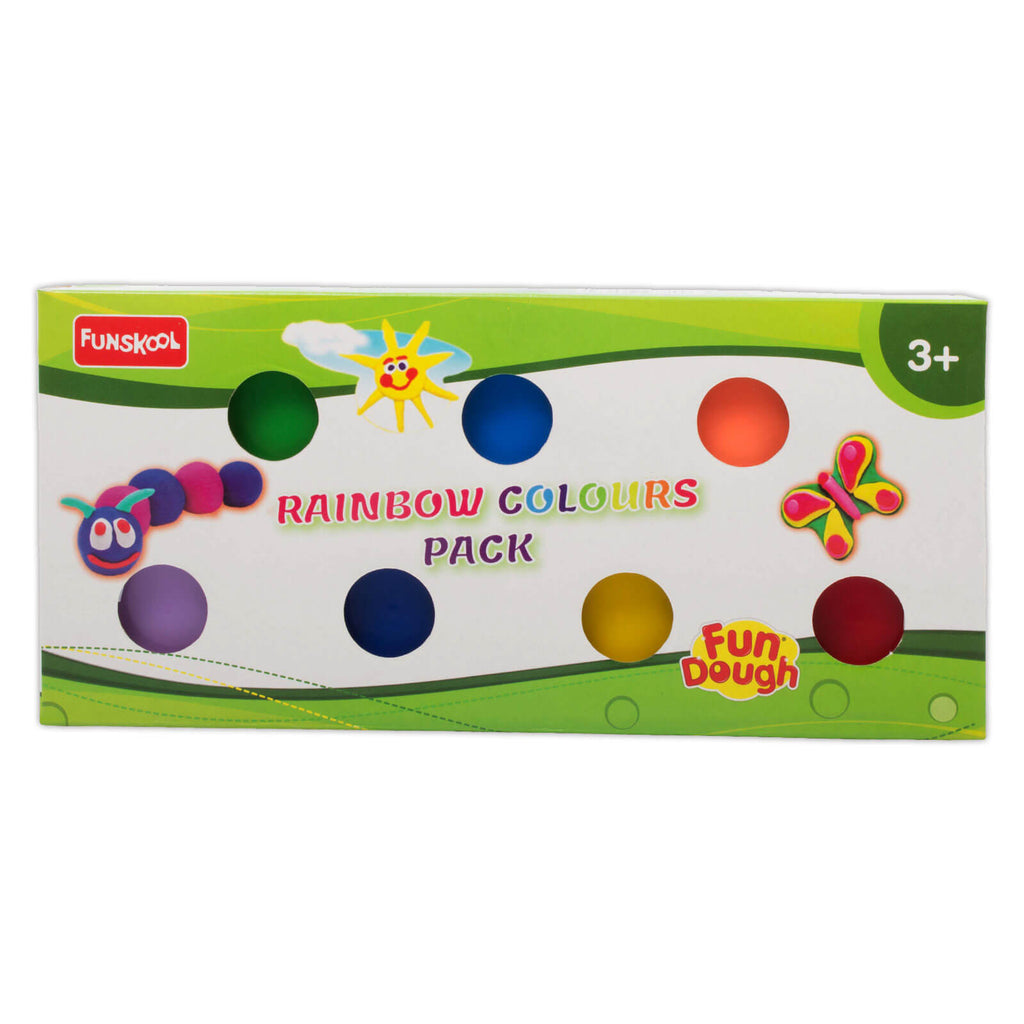 Funskool Fun Dough Rainbow Colours Pack - front view