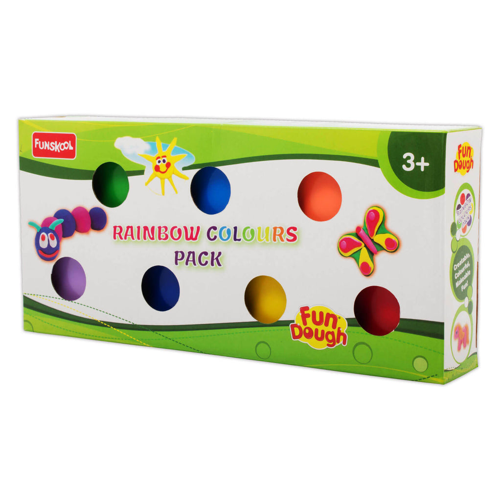 Funskool Fun Dough Rainbow Colours Pack - side view