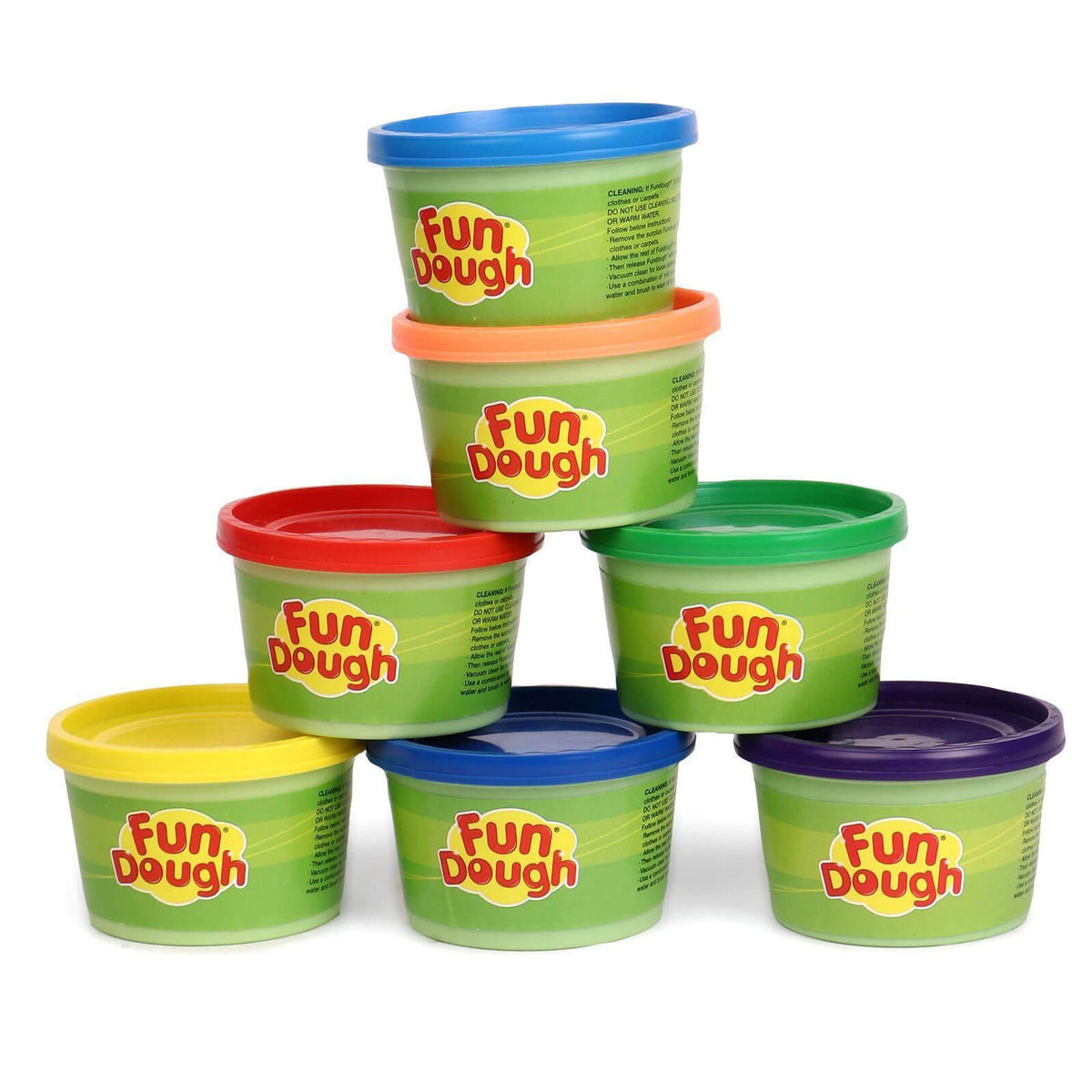 Funskool Fun Dough 7 colourful tubs stacked