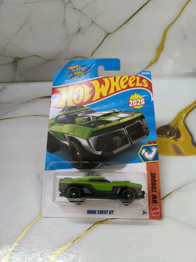 Hot Wheels Ridge Crest GT 2026 HW Torque 10/10 on card packaging