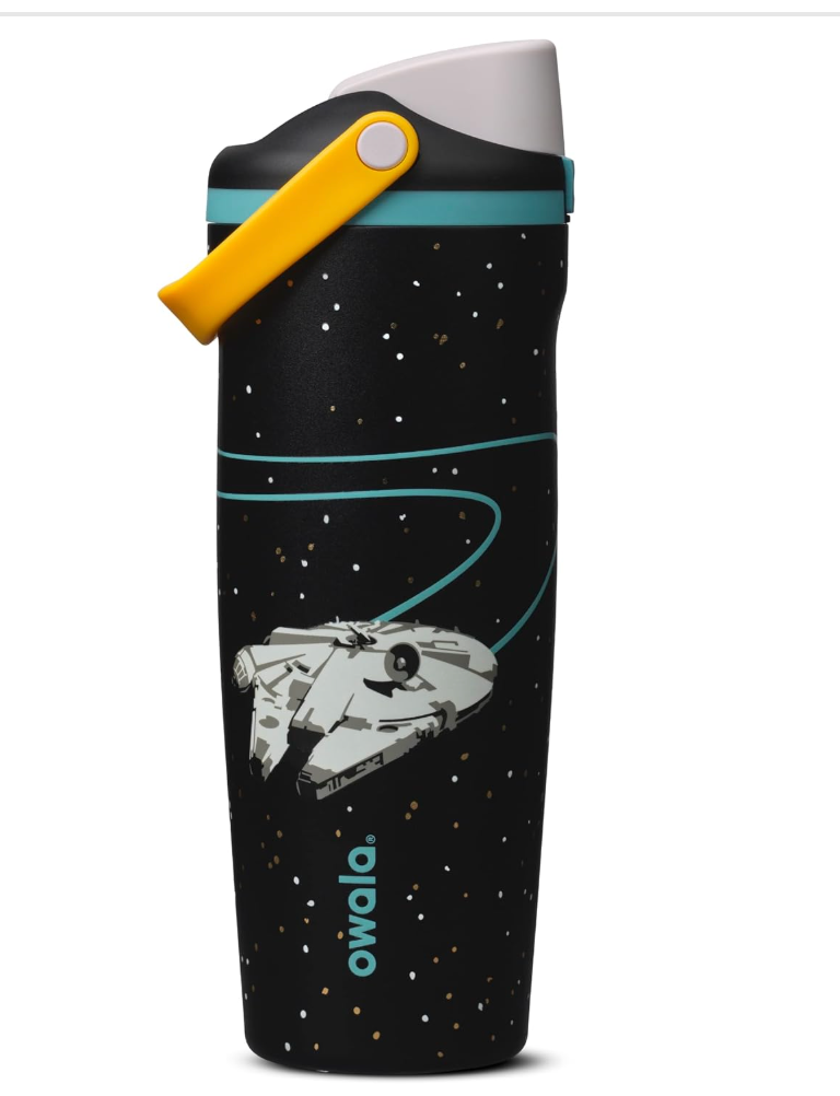 Owala Star Wars Millennium Falcon FreeSip Bottle - Glow in Dark View