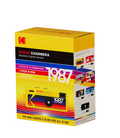 Kodak Charmera held in hand showing display screen