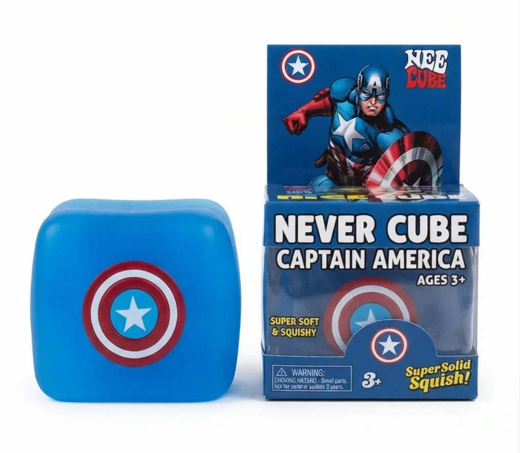 Nee Doh Nice Cube Captain America – Clear Version with Box