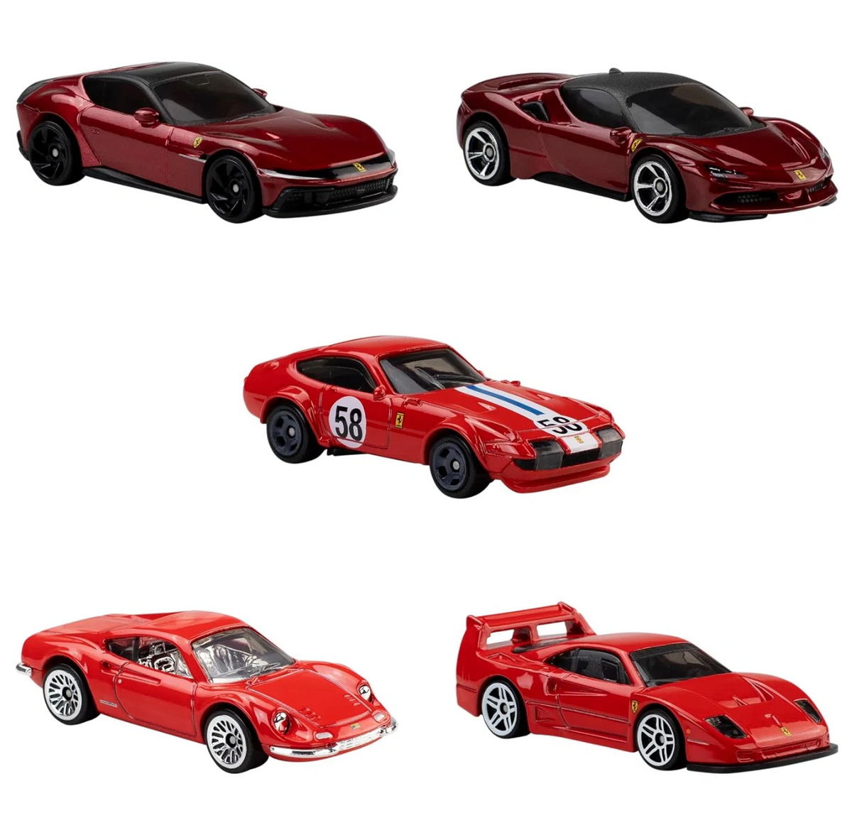 Hot Wheels Ferrari 5-Pack JKG16 - Box Packaging