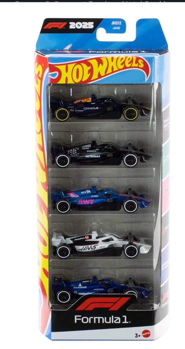 Hot Wheels F1 2025 5-Pack - Full Set Box Front