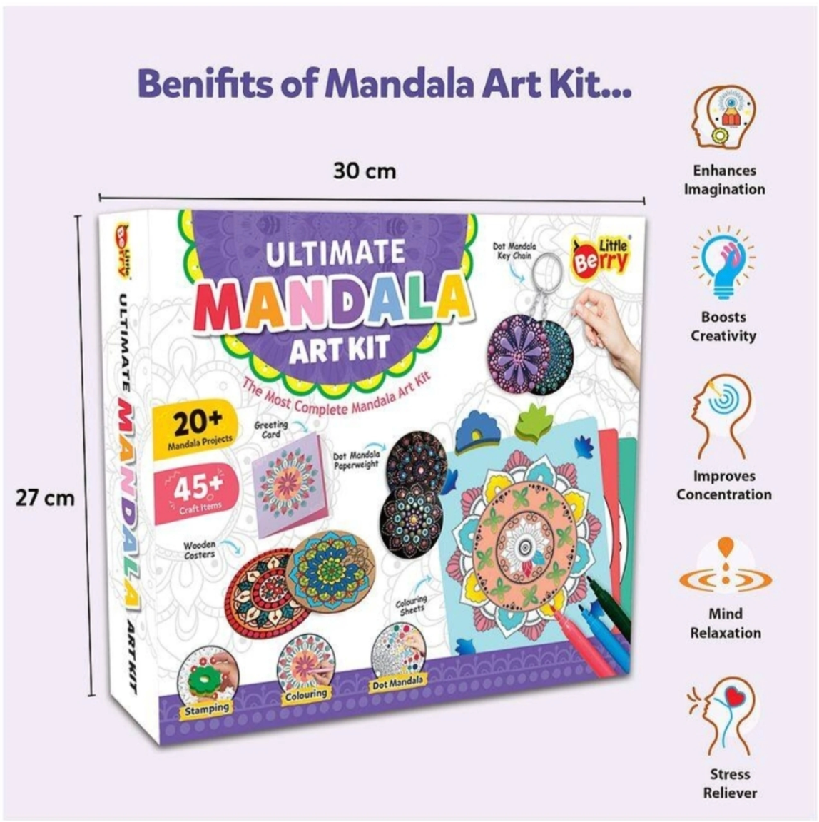 Little Berry Ultimate Mandala Art Kit box front