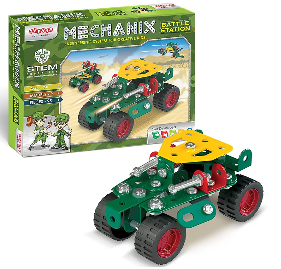 Zephyr Mechanix Battle Station box with assembled battle buggy