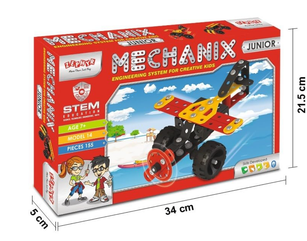 Zephyr Mechanix Junior built motorcycle model in red