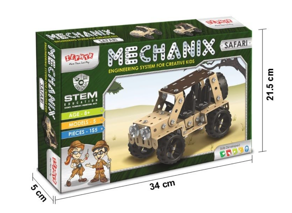 Zephyr Mechanix Safari box dimensions view