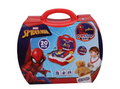 Skoodle Marvel Spider-Man Doctor Set all pieces spread out with carry case