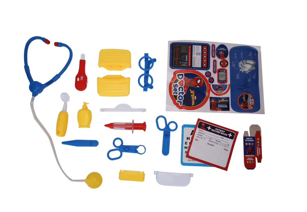 Skoodle Marvel Spider-Man Doctor Set box side view