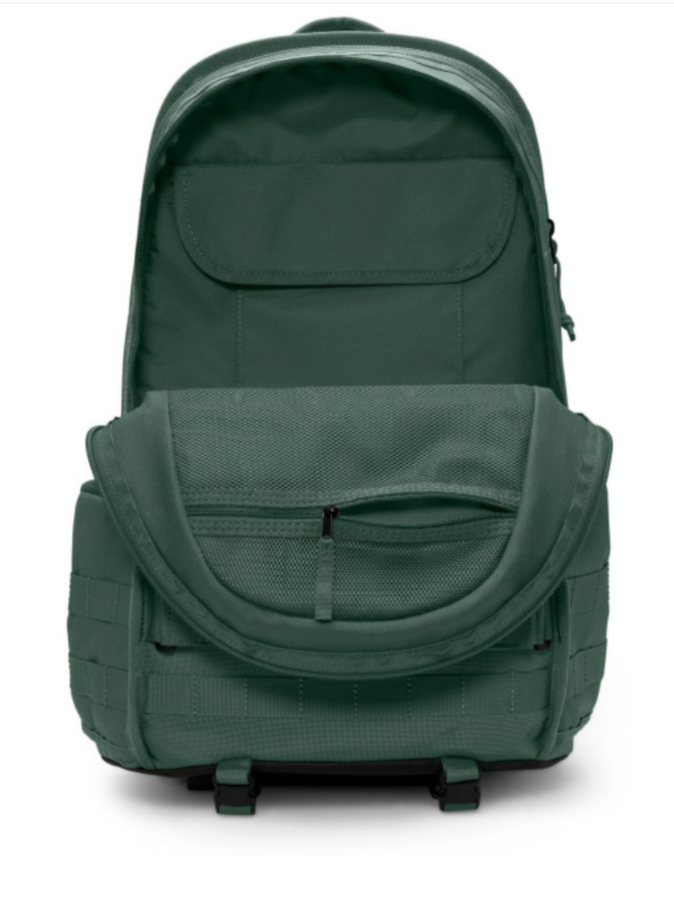 Nike RPM Backpack olive green back panel close-up