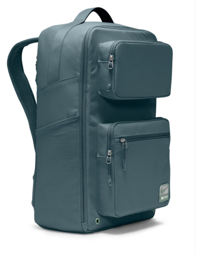 Nike Utility 2.0 Backpack slate teal side angle full view