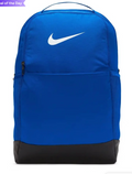 Nike Brasilia 9.5 Backpack royal blue front view with large white Swoosh