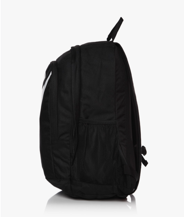 Nike Hayward Futura 2.0 Backpack black side view showing mesh pocket