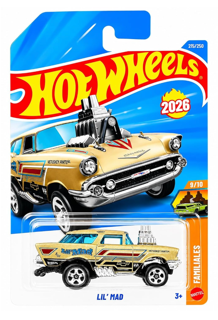Hot Wheels 2026 Lil' Mad Familiales 9/10 in original packaging