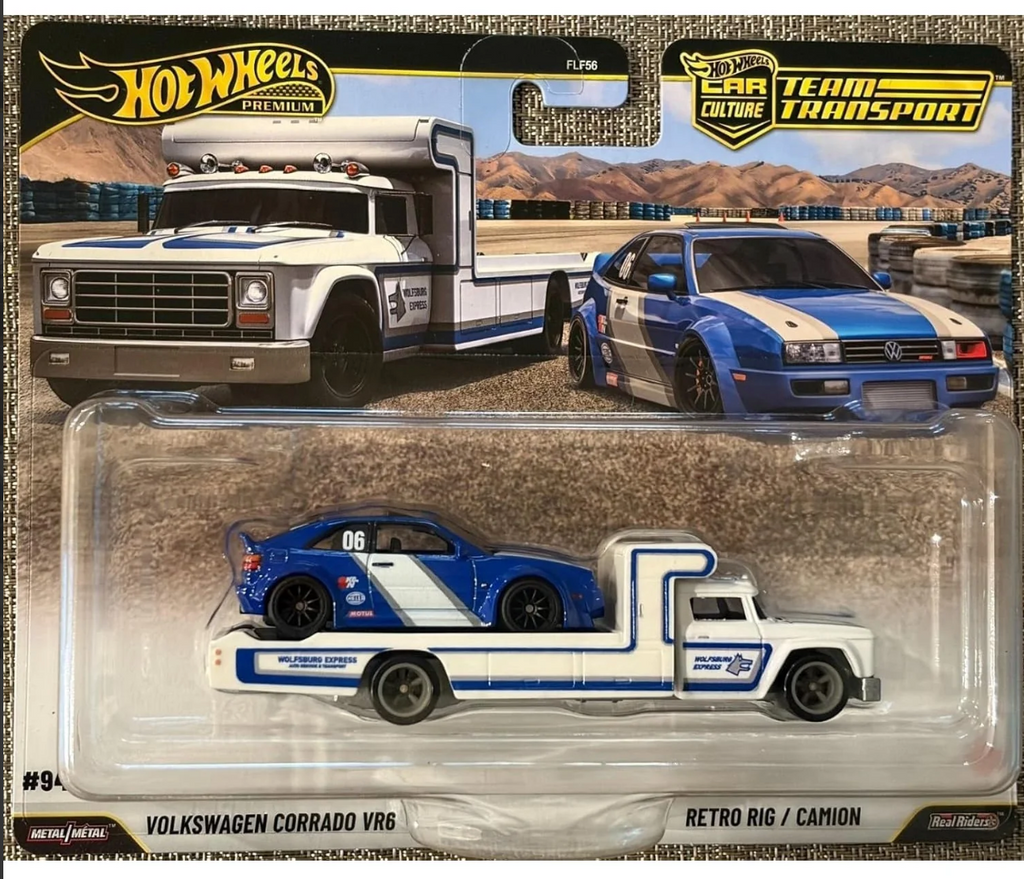 Hot Wheels Premium Team Transport VW Corrado VR6 packaging
