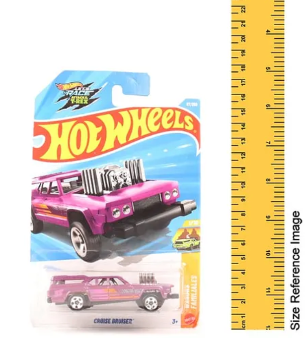 Hot Wheels Cruise Bruiser in original packaging with size reference