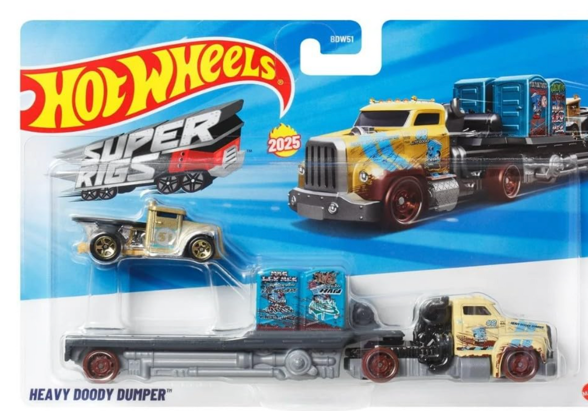 Hot Wheels Super Rigs 2025 Heavy Doody Dumper in original packaging