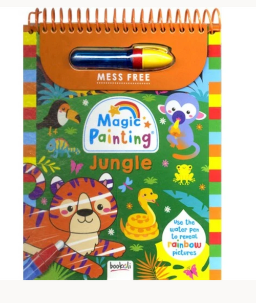 Bookoli Magic Painting Jungle mess-free water pen activity book
