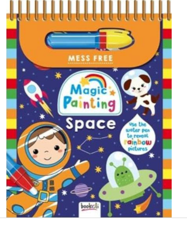 Bookoli Magic Painting Space mess-free water pen activity book