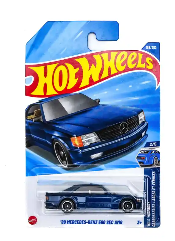 Hot Wheels '89 Mercedes-Benz 560 SEC AMG – Wild Widebody Packaging