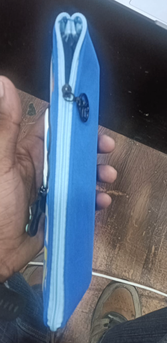 XMQI Astronaut Pencil Case - Blue Variant Open