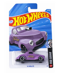 Hot Wheels '41 Willys Rod Squad 6/10 Purple on card packaging