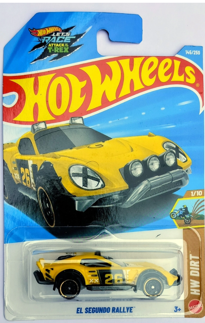 Hot Wheels El Segundo Rallye HW Dirt 1/10 on card packaging