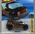 Hot Wheels Rapid Pulse HW Heavyweights 4/5 Black Paramedic Express on card packaging