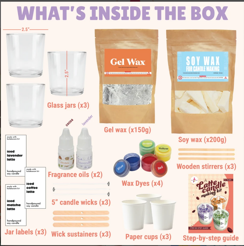 Give the gift of creativity - family with latte candle kit