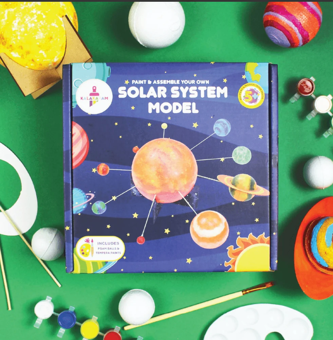 Learn while you create - planet sizes, distance from sun, planet colors