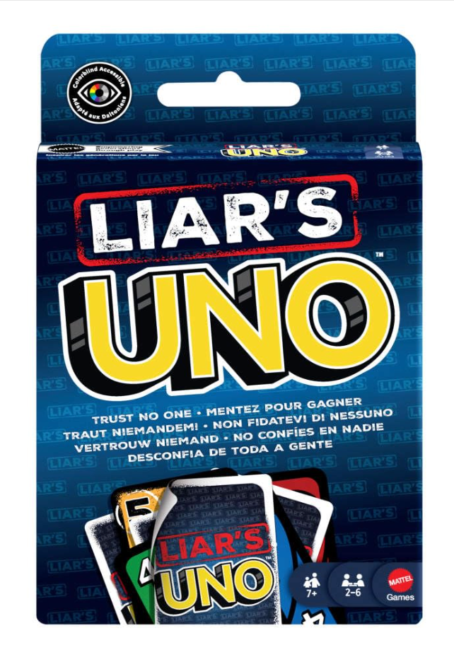 4 friends playing Liar's UNO card game together