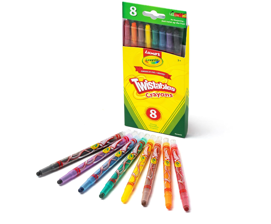 Luxor Crayola Twistables Crayons 8 pack product shot