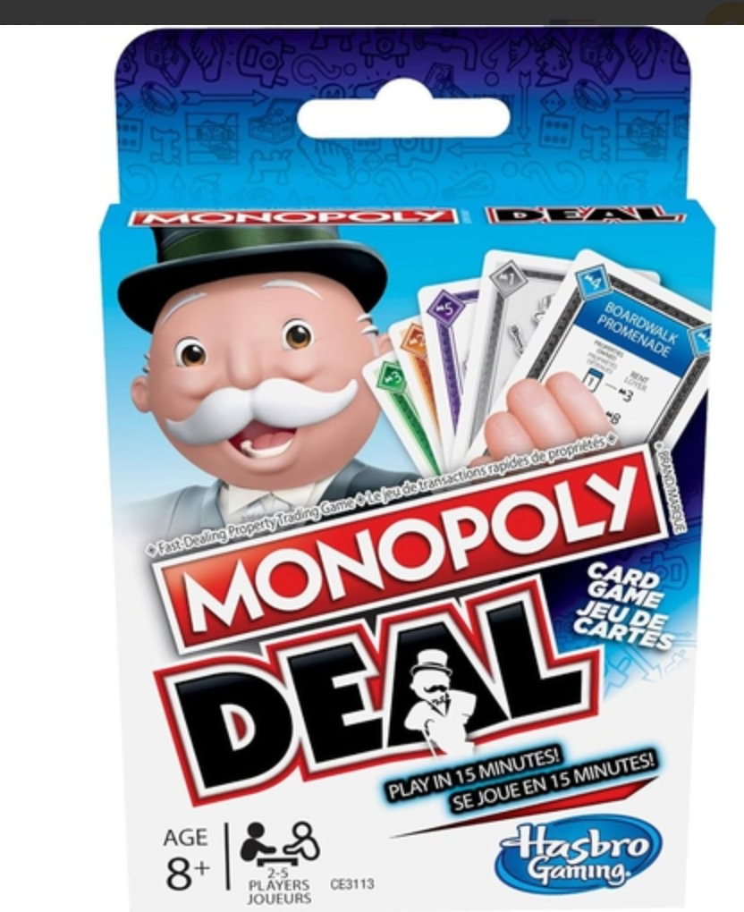 Monopoly Deal Card Game – 2–5 Players, Ages 8+