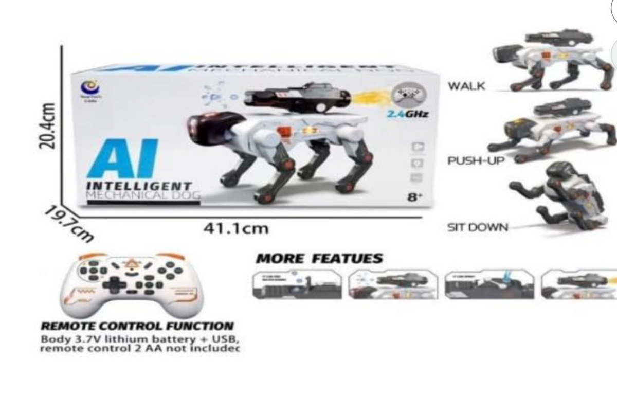 Remote Control Robot Dog – Walking & Stunt Toy