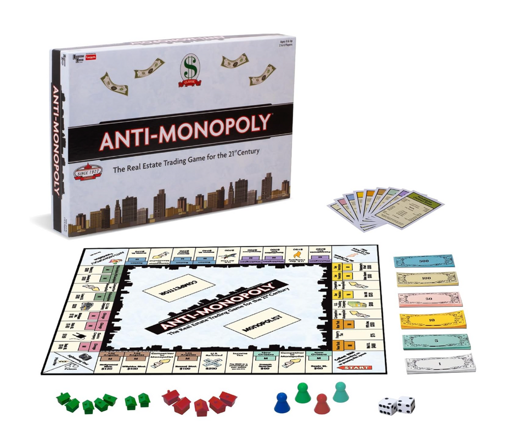Anti-Monopoly Real Estate Trading Board Game – Ages 8+