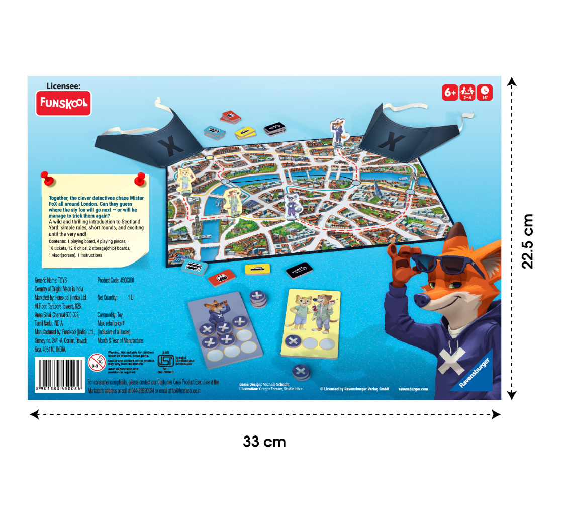 Scotland Yard Junior Detective Board Game – Ages 6+