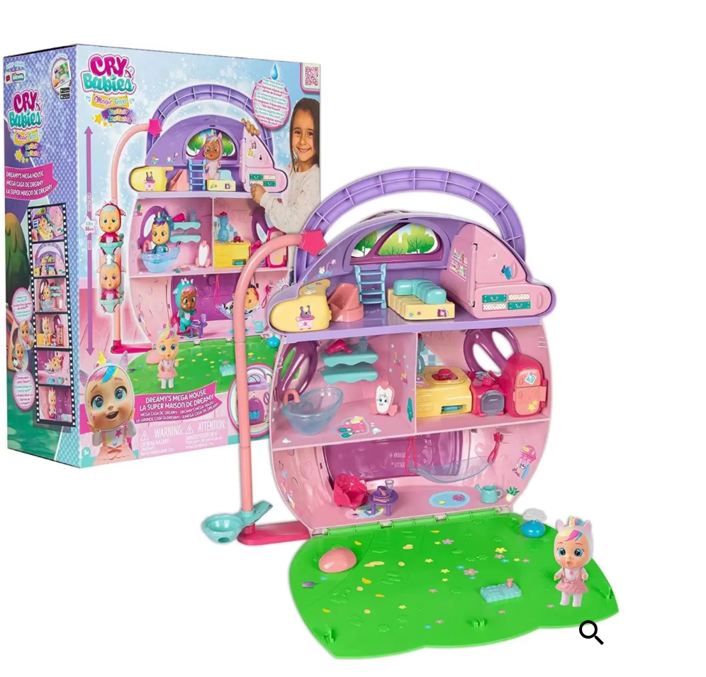 Cry Babies Dreamy’s Mega House playset with retail packaging