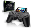 Black S10 handheld game console with built-in screen and retail box