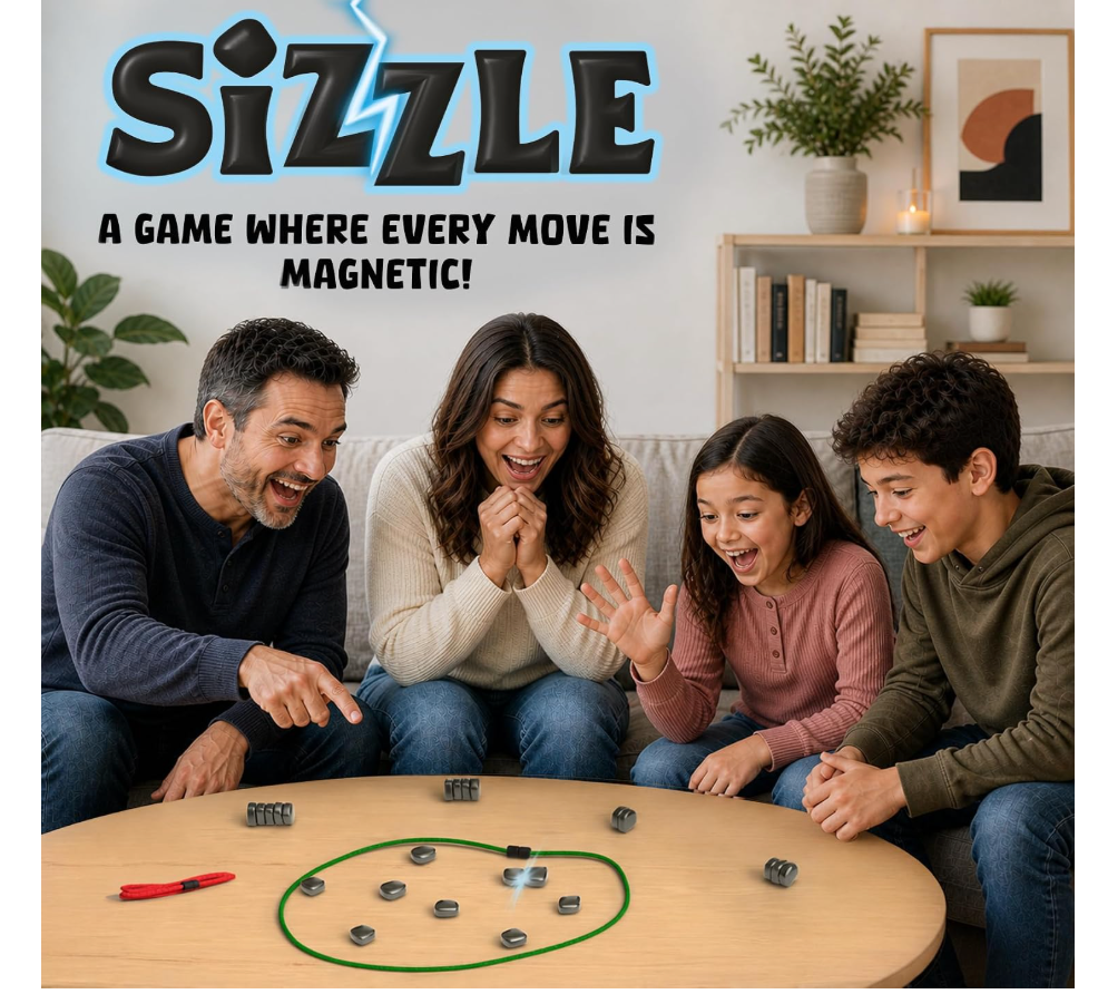 Friends playing Sizzle with spatial reasoning and strategy highlights