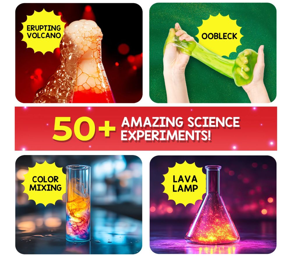 Promotional image of children exploring science experiments