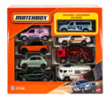 Matchbox boxed pack of eight multicolour vehicles including exclusive blue Nissan NV van