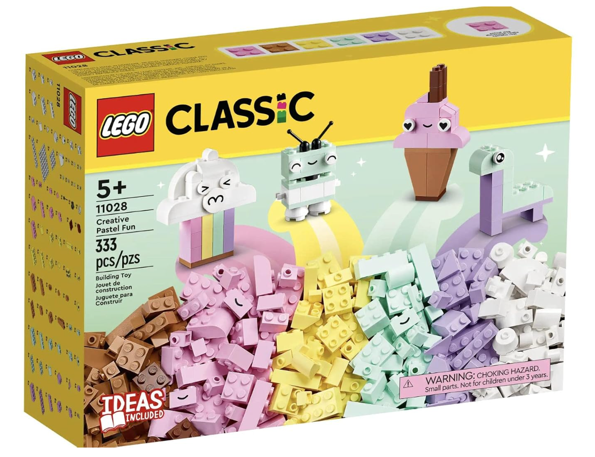 LEGO Classic 11028 Creative Pastel Fun 333-piece building set retail box